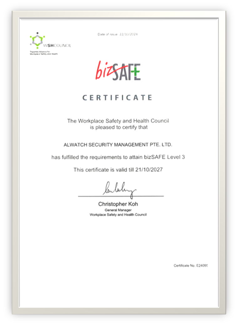 Certifications bizSAFE